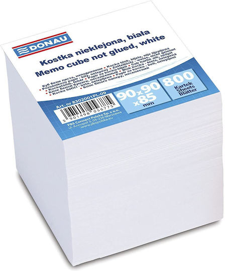 Donau Donau Cube Donau Unstapled 90x90x90mm Ca 800 Cards White