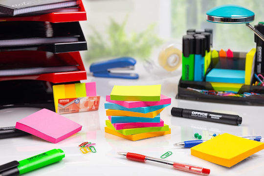 Office Point Sticky Note Pads in Cube 100 Sheets Yellow 12.7x7.6pcs