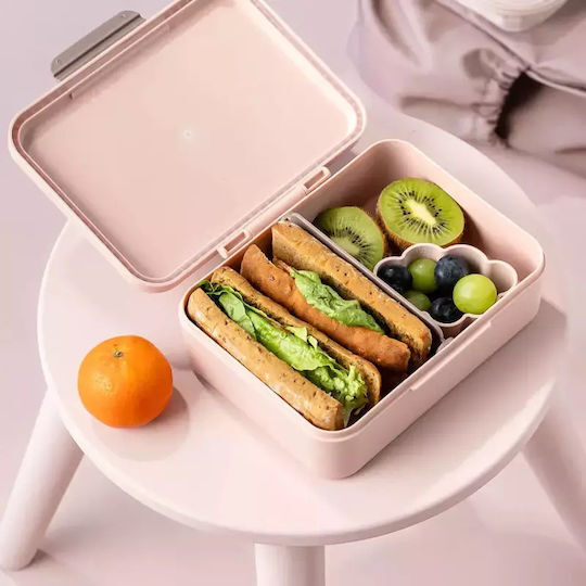 Done by Deer Plastic Kids' Food Container 0.8lt Pink x x 6.5cm