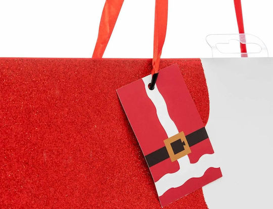 Atmosphera Santa Claus Paper Christmas Gift Bag Red 33x45.5x10.2cm
