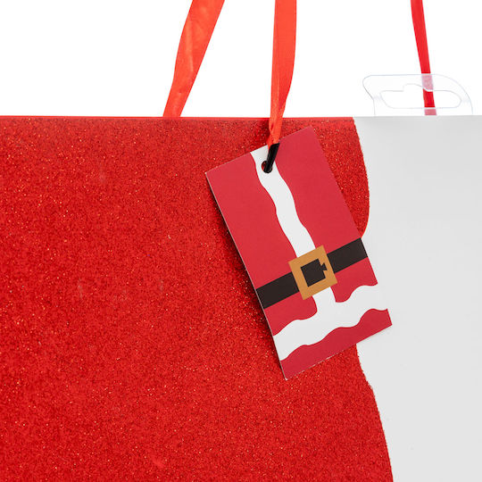 Atmosphera Santa Claus Paper Christmas Gift Bag Red 33x45.5x10.2cm