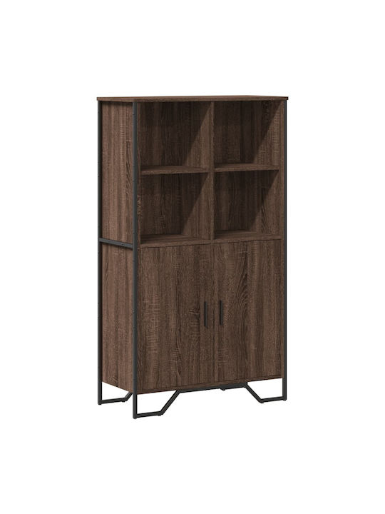 Brown Wooden Bookcase 79.5x35.5x137.5cm