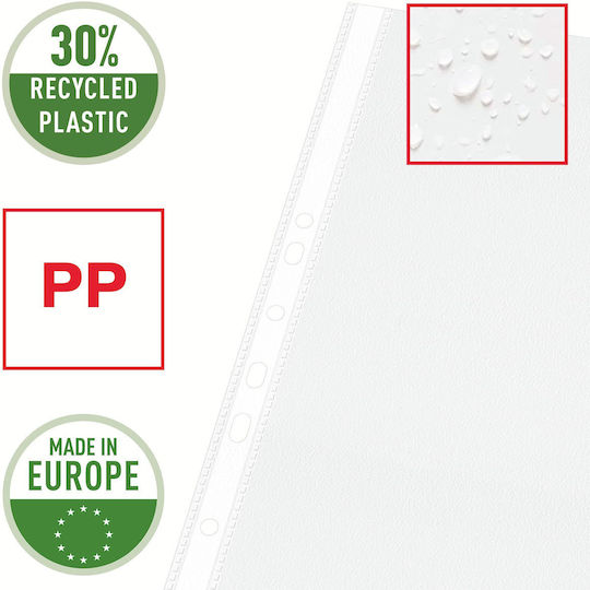 Esselte Folii Plastică pentru Documente A3 cu Găuri 50buc