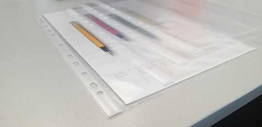 Office Products Foițe de Legătorie Din Plastic Pentru Documente A4 Cu Găuri și Întărire 100 Bucăți