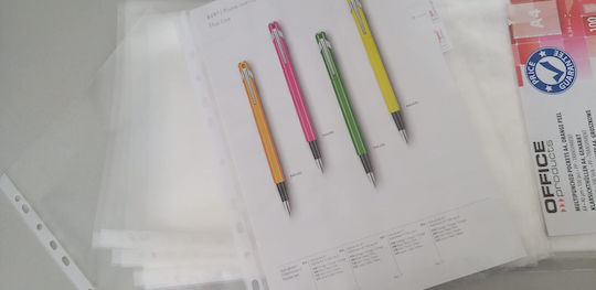 Office Products Foițe de Legătorie Din Plastic Pentru Documente A4 Cu Găuri și Întărire 100 Bucăți