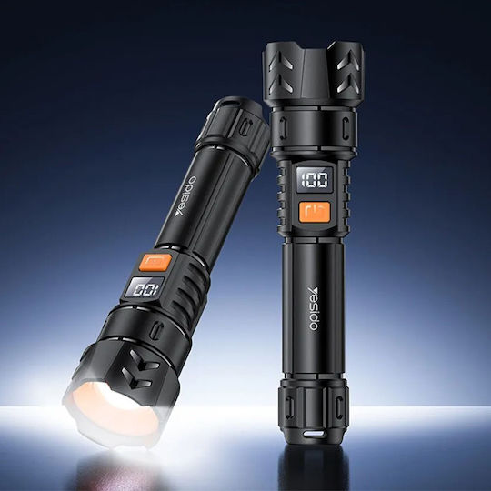 Yesido Rechargeable LED Flash Light with Maximum Brightness 220lm