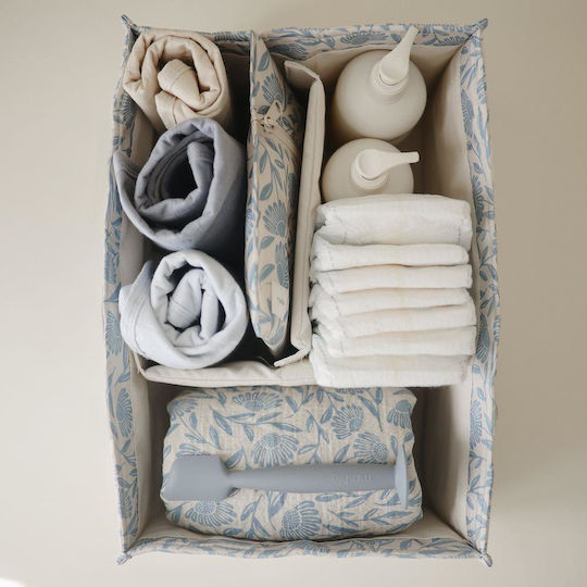 Mushie Baby Cosmetic Basket Blue