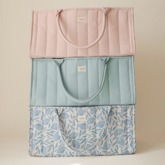 Mushie Baby Cosmetic Basket Blue