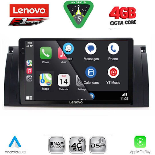 Lenovo Car Audio System for BMW Series 5 (E39) / X5 (E53) 1997-2005 with Touch Screen 9" Lenovo SSQ 9045_CPA