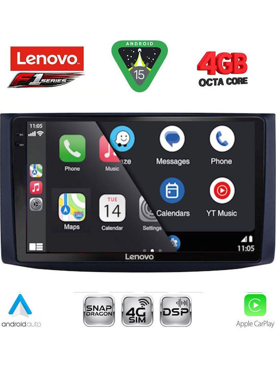Lenovo Car Audio System for Chevrolet Aveo 2006-2010 Bluetooth USB WiFi GPS Apple CarPlay Android Auto with 9" Touch Screen