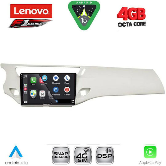 Lenovo Car Audio System for Citroen C3 / DS3 2009-2016 (Bluetooth/USB/WiFi/GPS/Apple CarPlay/Android Auto) with 9" Touch Screen