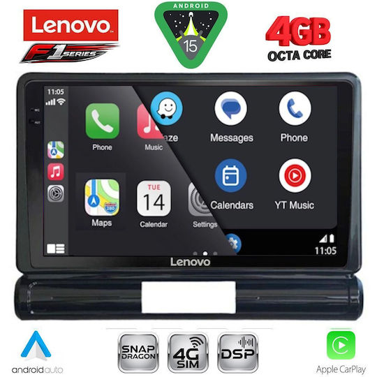 Lenovo Car Audio System for Citroen C3 / DS3 2016 Bluetooth USB WiFi GPS Apple CarPlay Android Auto with 9" Touch Screen