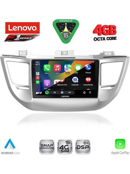 Lenovo Car Audio System for Hyundai Tucson 2015-2019 Bluetooth USB WiFi GPS Apple CarPlay Android Auto with 9" Touch Screen