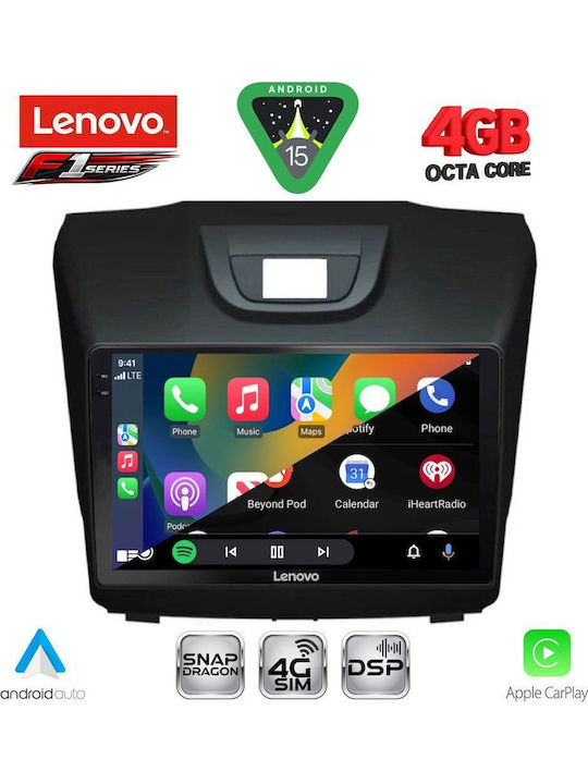 Lenovo Car Audio System Isuzu D-Max 2012-2020 Bluetooth USB WiFi GPS Apple CarPlay Android Auto with 9" Touch Screen