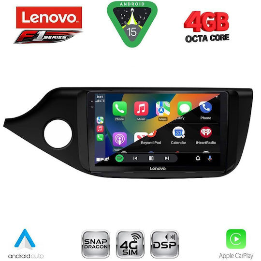 Lenovo Car Audio System for Kia Ceed 2012-2018 Bluetooth USB WiFi GPS Apple CarPlay Android Auto with 9" Touch Screen