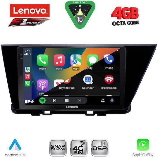 Lenovo Car Audio System for Kia Niro 2017-2021 (Bluetooth/USB/WiFi/GPS/Apple CarPlay/Android Auto) with 9" Touch Screen