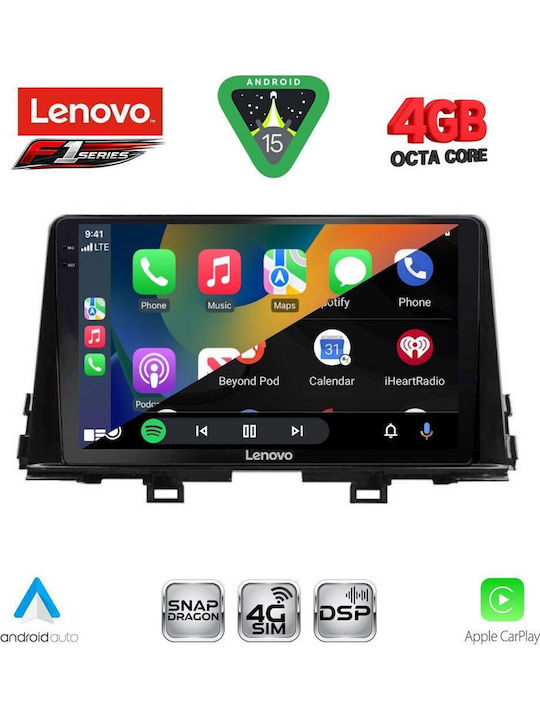 Lenovo Car Audio System for Kia Picanto 2017-2021 Bluetooth USB WiFi GPS Apple CarPlay Android Auto with 9" Touch Screen