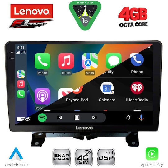Lenovo Ηχοσύστημα Αυτοκινήτου για Land Rover Discovery / Range Rover Sport 2004-2009 (Bluetooth/USB/WiFi/GPS/Apple-Carplay/Android-Auto) με Οθόνη Αφής 9"