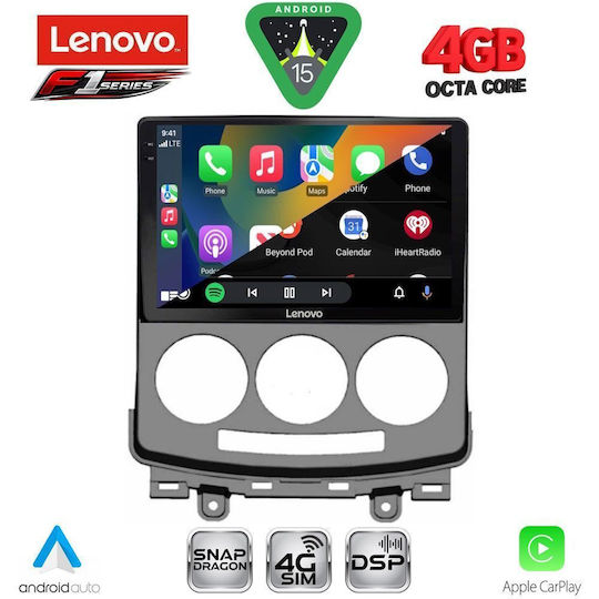 Lenovo Car Audio System for Mazda 5 2004-2010 Bluetooth USB WiFi GPS Apple CarPlay Android Auto with 9" Touch Screen