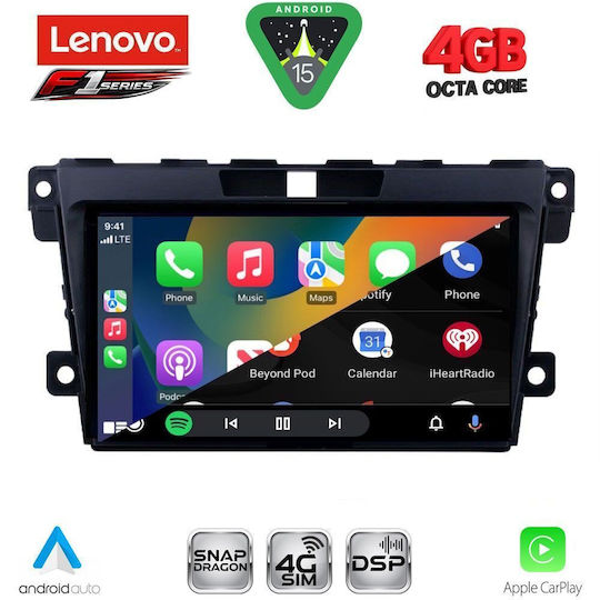 Lenovo Car Audio System for Mazda CX-7 2006-2012 Bluetooth USB WiFi GPS Apple CarPlay Android Auto with 9" Touch Screen