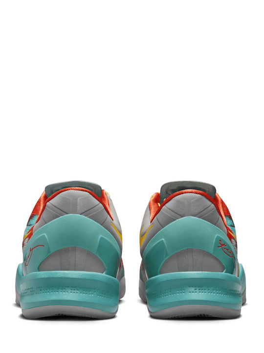 Kobe 8 Protro "Venice Beach" Low Basketball Shoes Stadium Grey / Metallic Silver / Tour Yellow