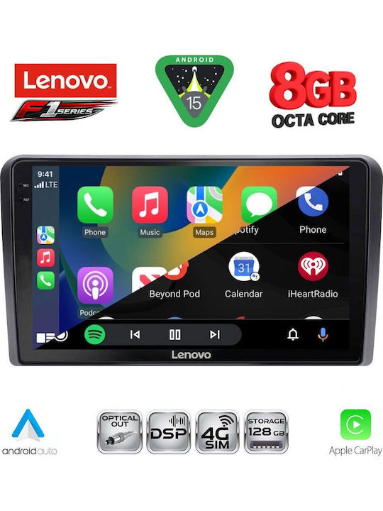 Lenovo Car Audio System for Mitsubishi L200 2020-2023 Bluetooth USB WiFi GPS Apple CarPlay Android Auto with 9" Touch Screen