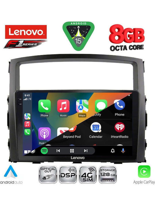 Lenovo Car Audio System for Mitsubishi Pajero 2006-2013 (Bluetooth/USB/WiFi/GPS/Apple CarPlay/Android Auto) with 9" Touch Screen