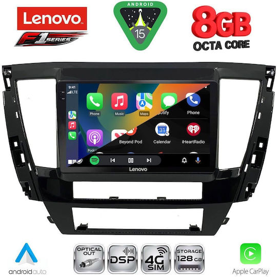 Lenovo Car Audio System for Mitsubishi Pajero 2004+ Bluetooth USB Wi-Fi GPS Apple CarPlay Android Auto with 9-Inch Touch Screen LENOVO SSQ 9447S CPA