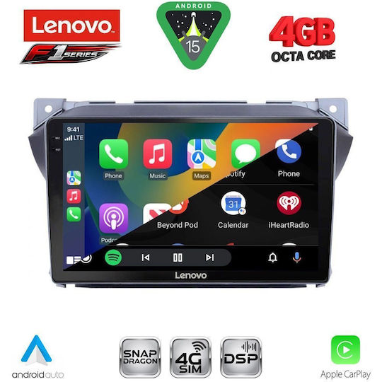 Lenovo Ηχοσύστημα Αυτοκινήτου για Suzuki Alto Nissan Pixo 2009 (Bluetooth/USB/WiFi/GPS/Apple-Carplay/Android-Auto) με Οθόνη Αφής 9"