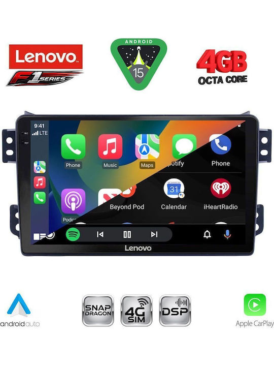 Lenovo Car Audio System for Opel Agila Suzuki Splash 2008-2018 Bluetooth USB WiFi GPS Apple CarPlay Android Auto with 9" Touch Screen