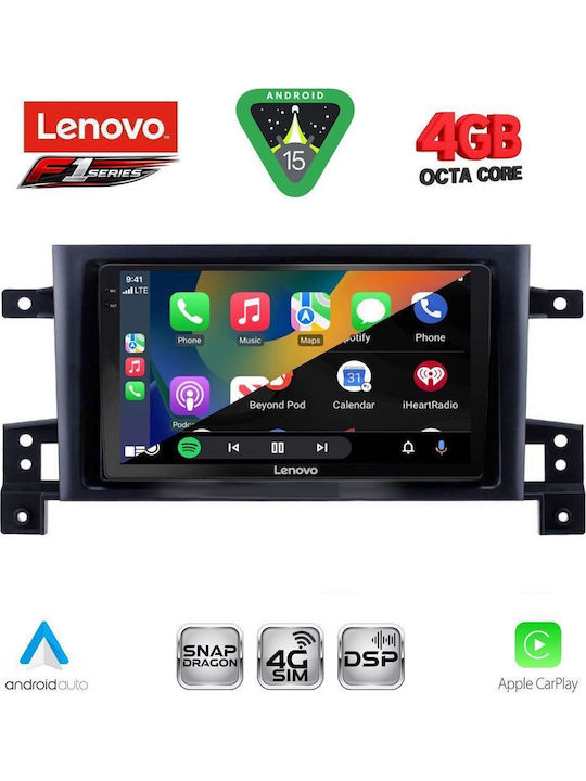Lenovo Lenovo Auto-Audiosystem für Suzuki(Auto) Großer Vitara 2005-2015 mit Touchscreen 9 Zoll Bluetooth USB WiFi GPS Apple CarPlay Android Auto