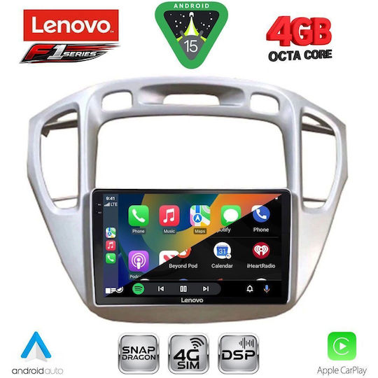 Lenovo Ηχοσύστημα Αυτοκινήτου για Toyota Highlander 2002-2009 (Bluetooth/USB/WiFi/GPS/Apple-Carplay/Android-Auto) με Οθόνη Αφής 9"