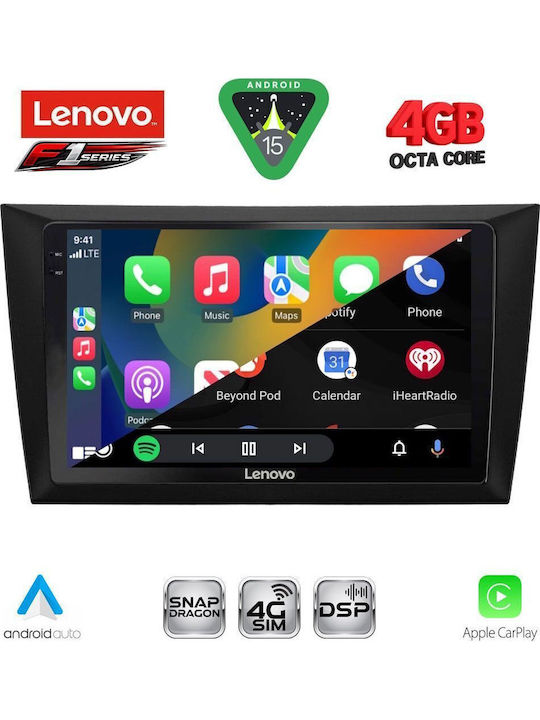 Lenovo Car Audio System for Volkswagen Golf 2009-2012 Bluetooth USB WiFi GPS Apple CarPlay Android Auto with 9" Touch Screen