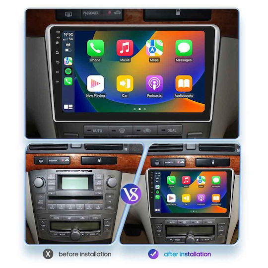Lenovo Ηχοσύστημα Αυτοκινήτου για Toyota Avensis 2003-2009 (Bluetooth/USB/WiFi/GPS/Apple-Carplay/Android-Auto) με Οθόνη Αφής 9"