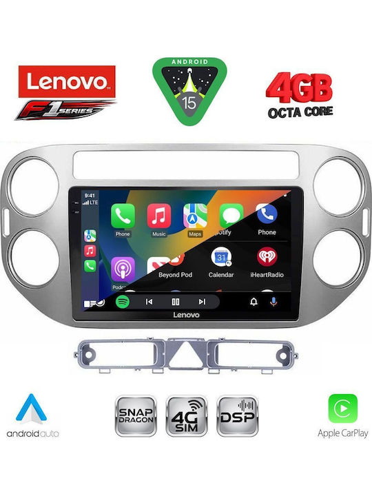 Lenovo Car Audio System for Volkswagen Tiguan 2004-2011 Bluetooth USB WiFi GPS Apple CarPlay Android Auto with 9" Touch Screen