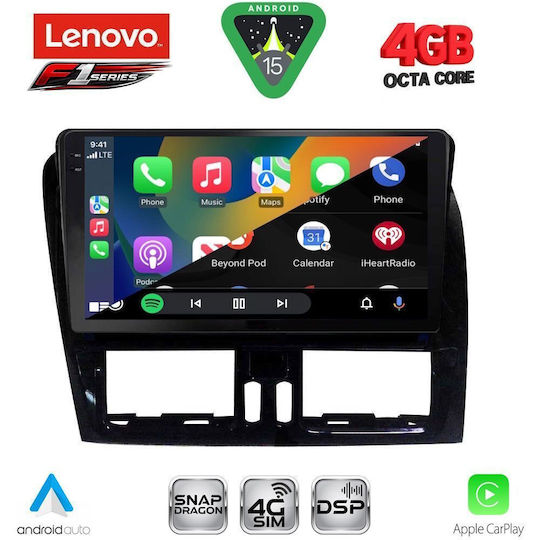 Lenovo Ηχοσύστημα Αυτοκινήτου για Volvo XC 60 2009-2017 (Bluetooth/USB/WiFi/GPS/Apple-Carplay/Android-Auto) με Οθόνη Αφής 9"