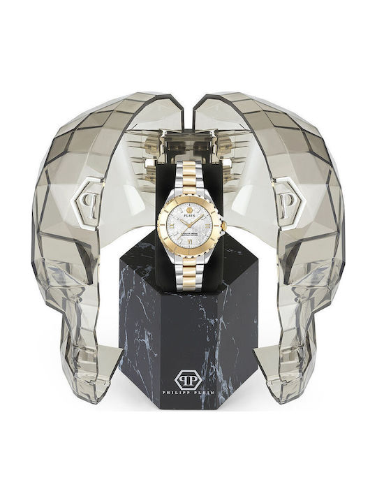 Philipp Plein Heaven Rock Couture Womens Watch 38mm Battery With Steel Bracelet