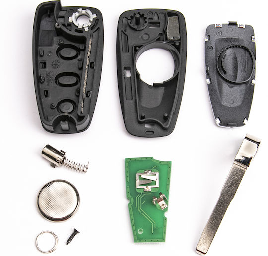 Car Key Shell with HU101 Blade with 3 Buttons for Ford