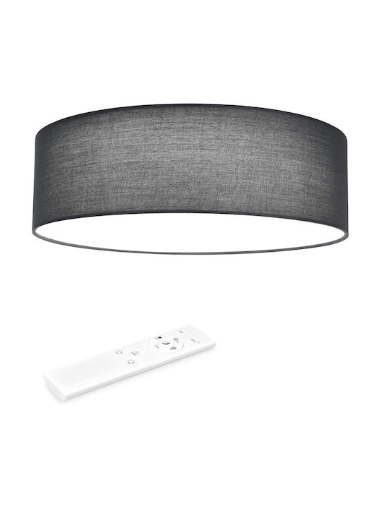 Navaris Deckenleuchte Montieren Grau Mit Integrierte LED Und Fernbedienung