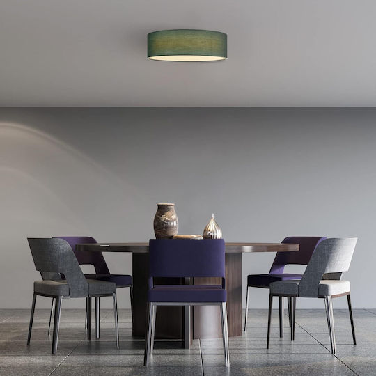 Navaris Plafonieră de Tavan 41.5 cm Verde cu LED Integrat și Telecomandă