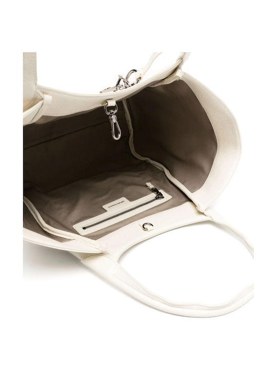 Leather Women's Tote Bag White EW001009AF17283 U0001