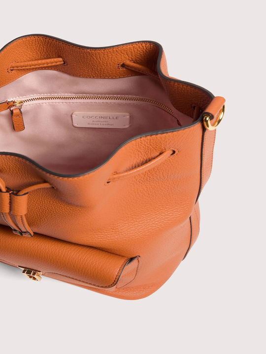 Beat Leather Women's Shoulder Bag Orange
