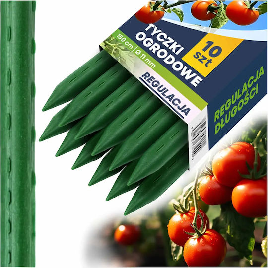 Plant Supports 150 Cm Plonos Pl-940 Green 10 Pcs
