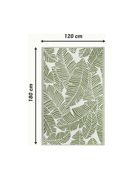 Jemidi24 Χαλί Εξωτερικού Χώρου Ορθογώνιο Green 120x180cm