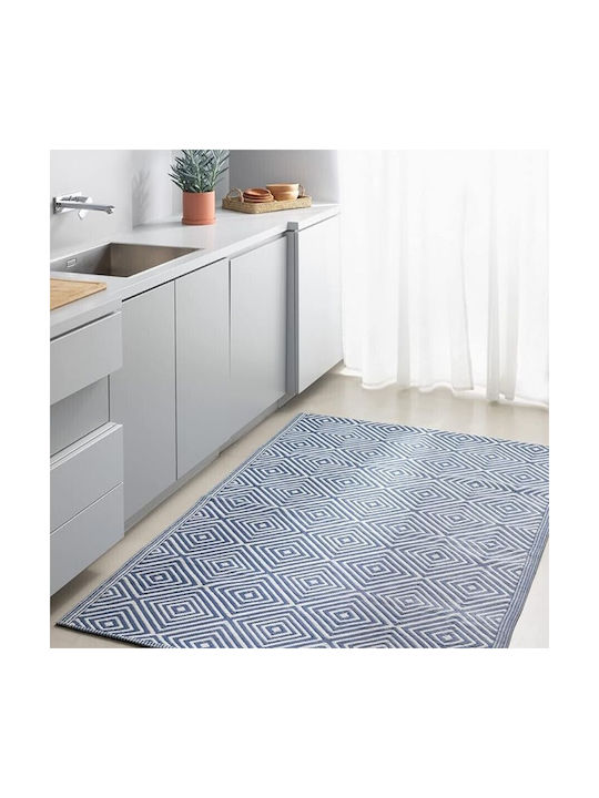 Jemidi24 Außenbereich Wohnzimmer Teppich Rechteckig Blau 120x180cm