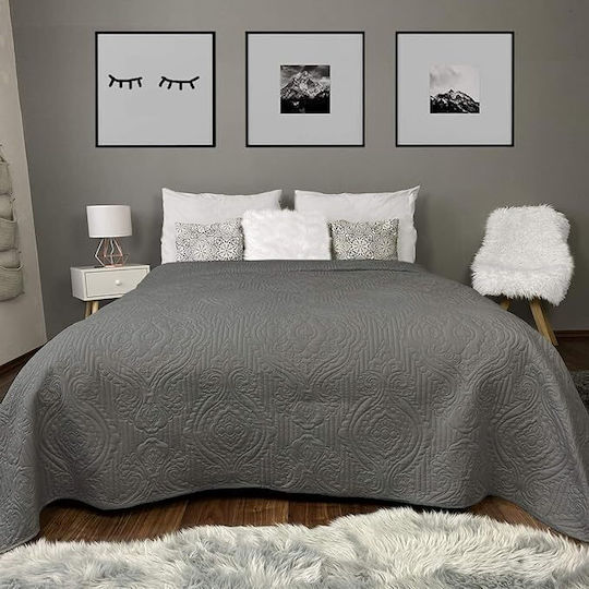 Homelevel Κουβερλί Υπέρδιπλο Gray 240x260cm