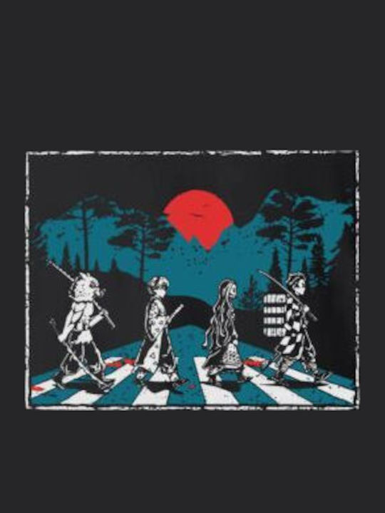 Kinderoberteile T-Shirts Schwarz Dämonenjäger Abbey Road Parodie
