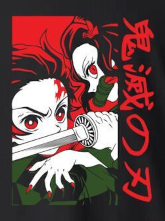 Детска Тениска Черен Demon Slayer Characters Graphic