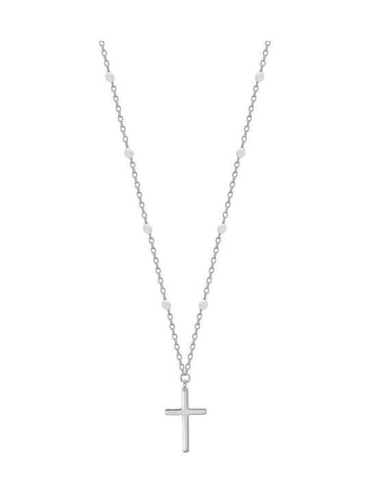 Kiriakos Gofas Women's Silver Cross with Chain