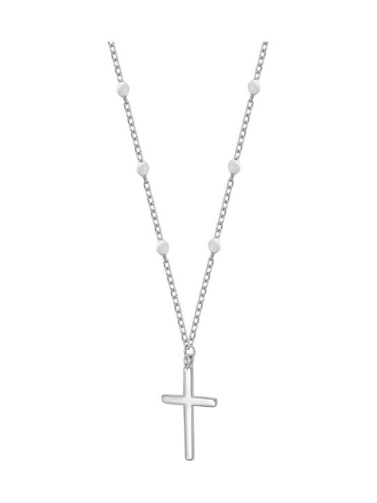Kiriakos Gofas Women's Silver Cross with Chain